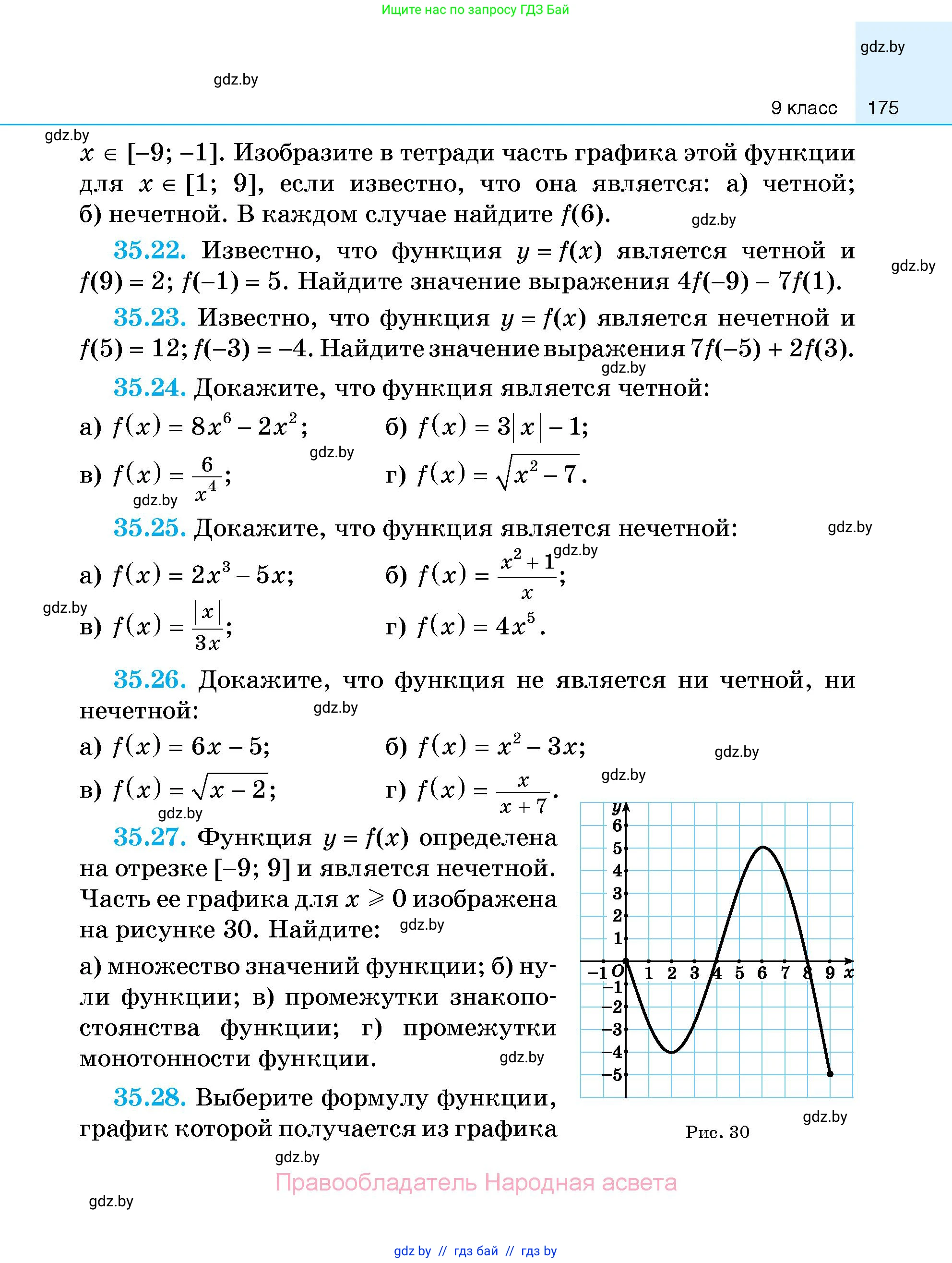 Алгебра, 7-9 класс Сборник задач, авторы: Арефьева Ирина Глебовна, Пирютко Ольга Николаевна, издательство Народная асвета, Минск, 2020, страница 175