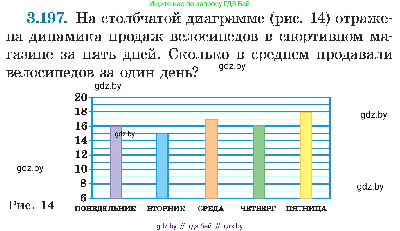Алгебра, 7 класс Учебник, авторы: Арефьева Ирина Глебовна, Пирютко Ольга Николаевна, издательство Народная асвета, Минск, 2022, зелёного цвета, страница 190, номер 3.197, Условие