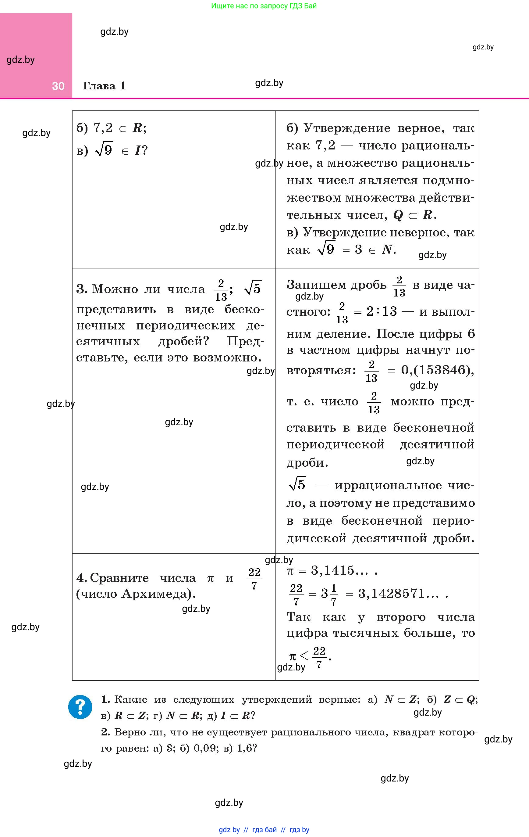 Алгебра, 8 класс Учебник, авторы: Арефьева Ирина Глебовна, Пирютко Ольга Николаевна, издательство Адукацыя i выхаванне, Минск, 2024, бирюзового цвета, страница 30