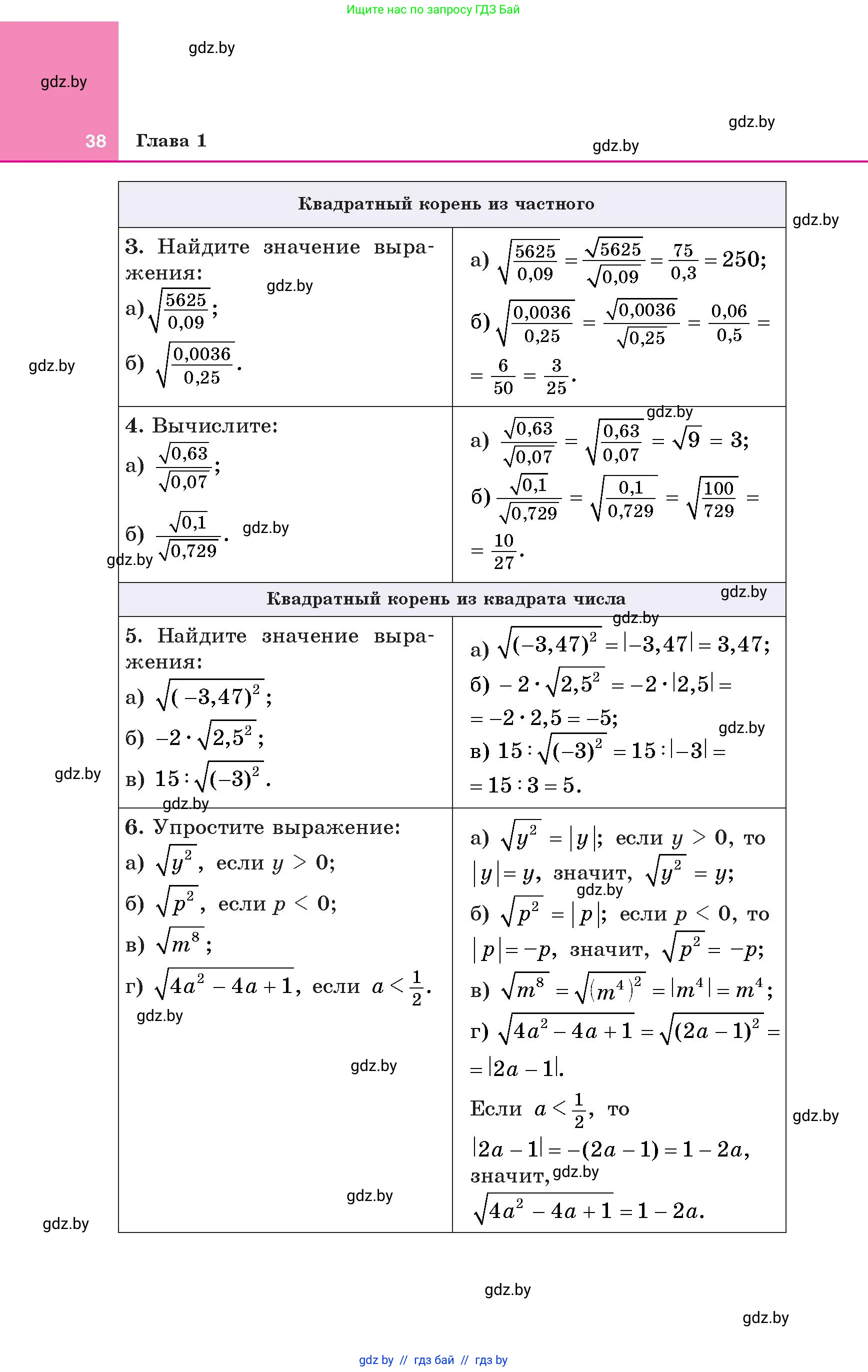 Алгебра, 8 класс Учебник, авторы: Арефьева Ирина Глебовна, Пирютко Ольга Николаевна, издательство Адукацыя i выхаванне, Минск, 2024, бирюзового цвета, страница 38