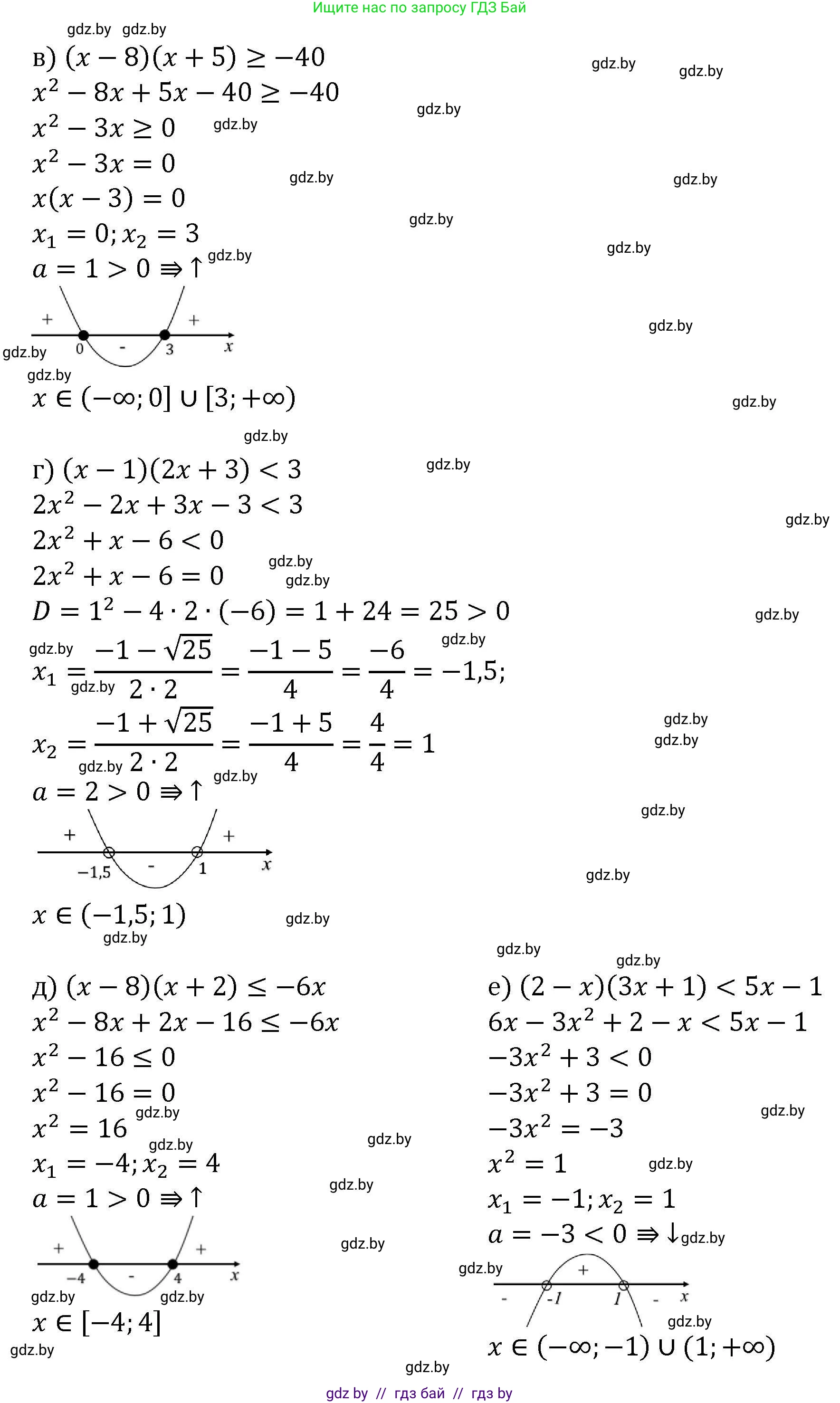 Алгебра, 8 класс Учебник, авторы: Арефьева Ирина Глебовна, Пирютко Ольга Николаевна, издательство Адукацыя i выхаванне, Минск, 2024, бирюзового цвета, страница 198, номер 3.158, Решение (продолжение 2)