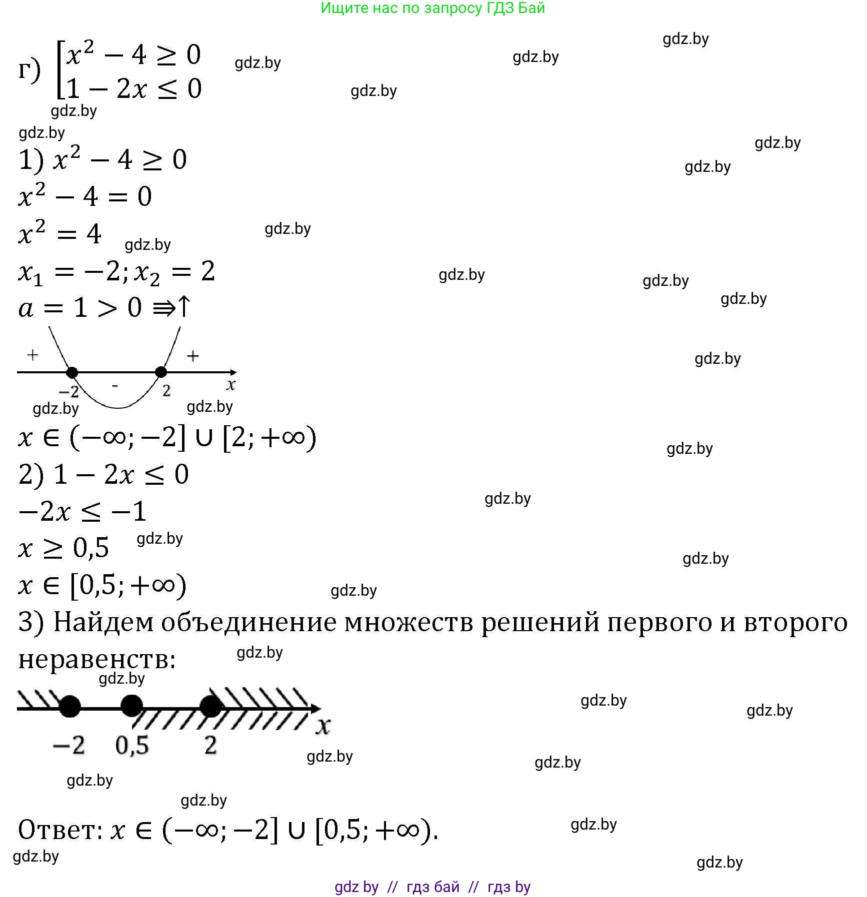 Алгебра, 8 класс Учебник, авторы: Арефьева Ирина Глебовна, Пирютко Ольга Николаевна, издательство Адукацыя i выхаванне, Минск, 2024, бирюзового цвета, страница 208, номер 3.217, Решение (продолжение 4)