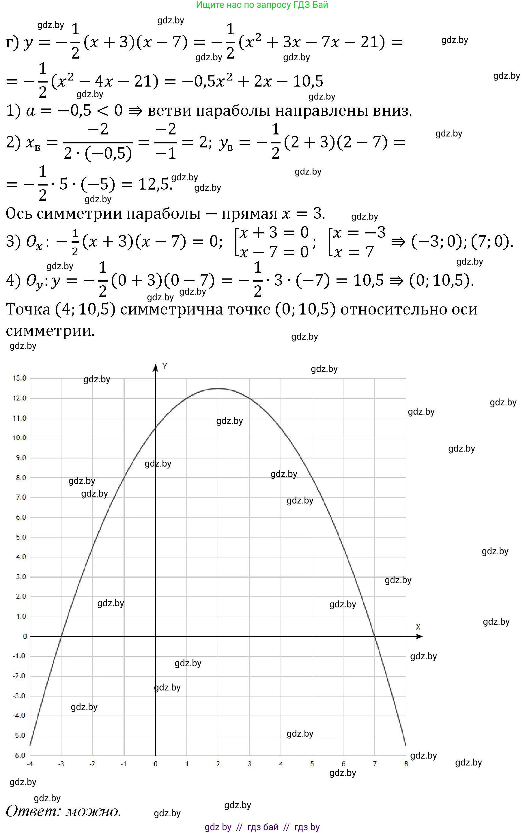 Алгебра, 8 класс Учебник, авторы: Арефьева Ирина Глебовна, Пирютко Ольга Николаевна, издательство Адукацыя i выхаванне, Минск, 2024, бирюзового цвета, страница 167, номер 3.26, Решение (продолжение 4)