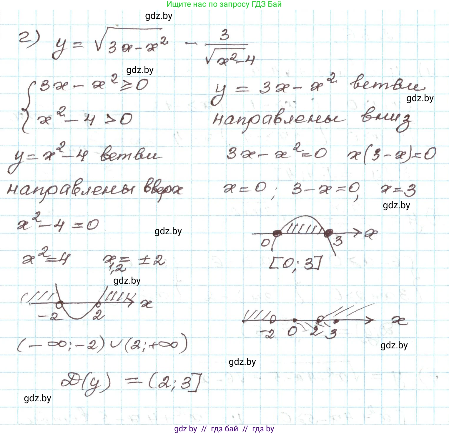 Алгебра, 9 класс Учебник, авторы: Арефьева Ирина Глебовна, Пирютко Ольга Николаевна, издательство Народная асвета, Минск, 2019, голубого цвета, страница 89, номер 2.36, Решение (продолжение 2)