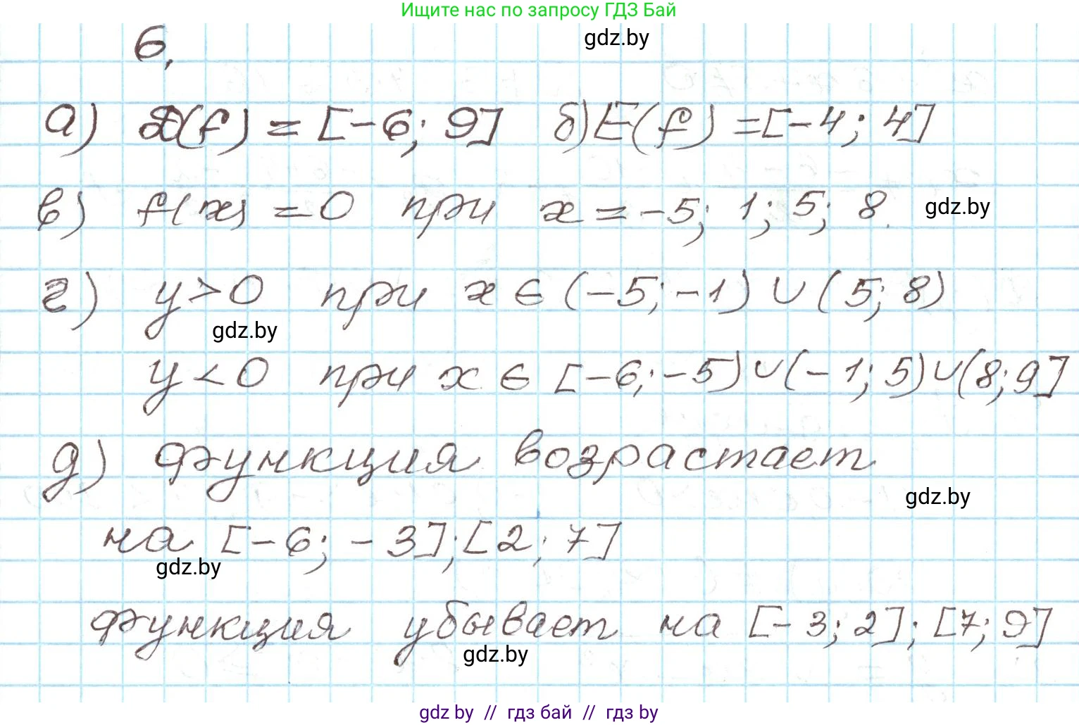 Алгебра, 9 класс Учебник, авторы: Арефьева Ирина Глебовна, Пирютко Ольга Николаевна, издательство Народная асвета, Минск, 2019, голубого цвета, страница 133, номер 6, Решение
