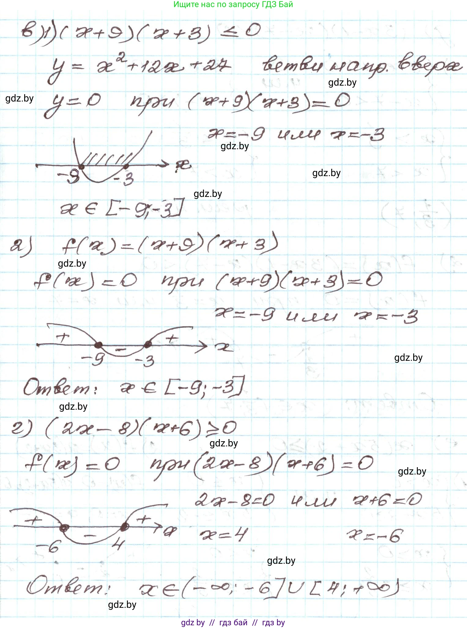 Алгебра, 9 класс Учебник, авторы: Арефьева Ирина Глебовна, Пирютко Ольга Николаевна, издательство Народная асвета, Минск, 2019, голубого цвета, страница 193, номер 3.167, Решение (продолжение 2)