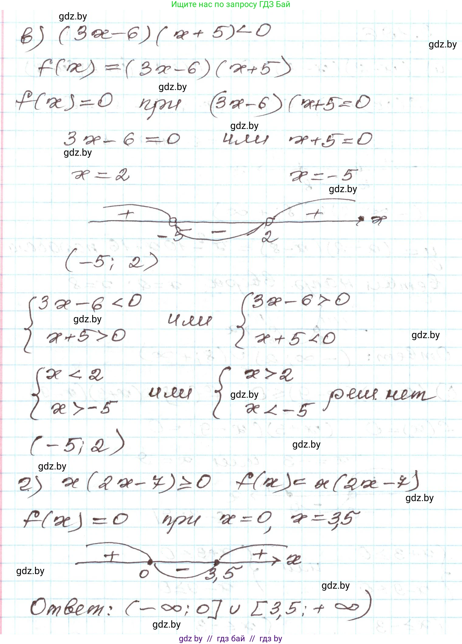 Алгебра, 9 класс Учебник, авторы: Арефьева Ирина Глебовна, Пирютко Ольга Николаевна, издательство Народная асвета, Минск, 2019, голубого цвета, страница 197, номер 3.196, Решение (продолжение 2)