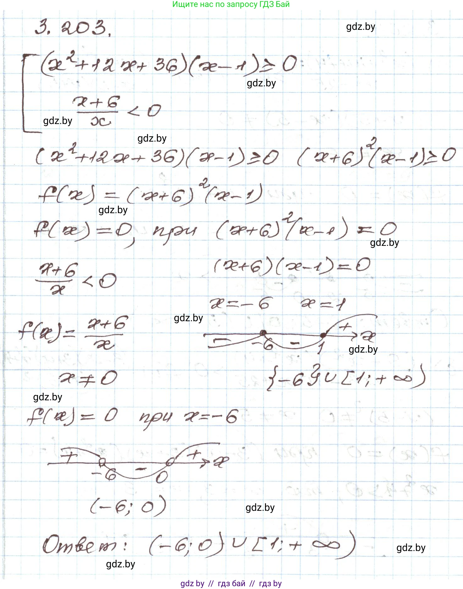 Алгебра, 9 класс Учебник, авторы: Арефьева Ирина Глебовна, Пирютко Ольга Николаевна, издательство Народная асвета, Минск, 2019, голубого цвета, страница 198, номер 3.203, Решение