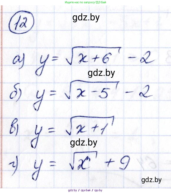 Алгебра, 10 класс Учебник, авторы: Арефьева Ирина Глебовна, Пирютко Ольга Николаевна, издательство Народная асвета, Минск, 2019, голубого цвета, страница 5, номер 12, Решение