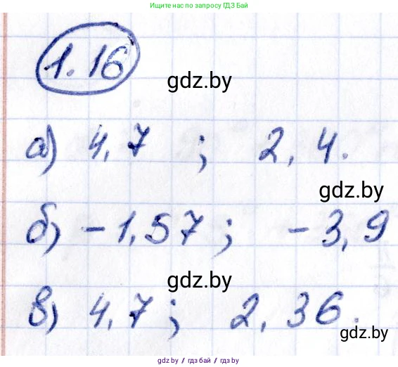 Алгебра, 10 класс Учебник, авторы: Арефьева Ирина Глебовна, Пирютко Ольга Николаевна, издательство Народная асвета, Минск, 2019, голубого цвета, страница 15, номер 1.16, Решение