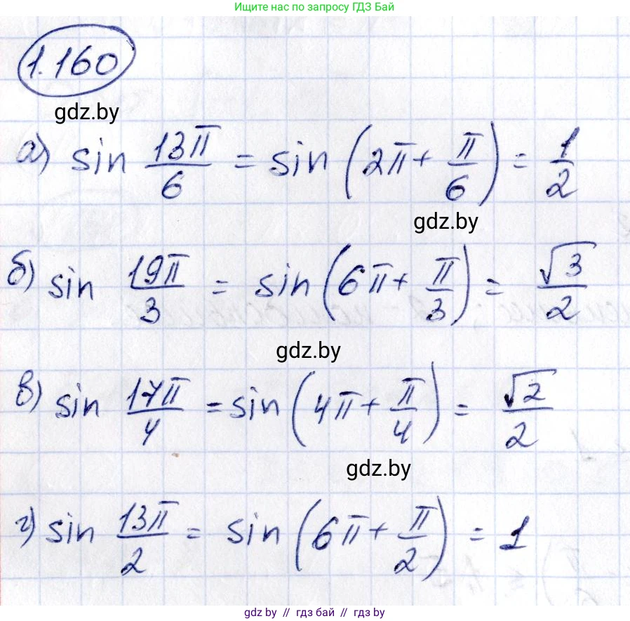 Алгебра, 10 класс Учебник, авторы: Арефьева Ирина Глебовна, Пирютко Ольга Николаевна, издательство Народная асвета, Минск, 2019, голубого цвета, страница 67, номер 1.160, Решение
