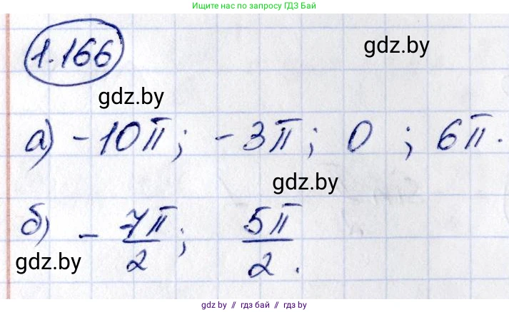 Алгебра, 10 класс Учебник, авторы: Арефьева Ирина Глебовна, Пирютко Ольга Николаевна, издательство Народная асвета, Минск, 2019, голубого цвета, страница 68, номер 1.166, Решение
