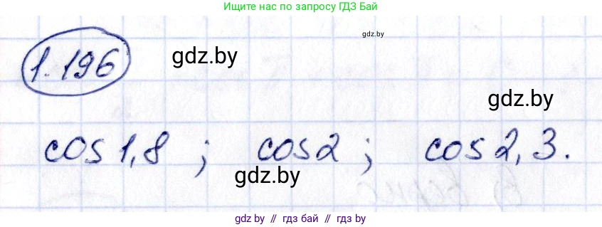 Алгебра, 10 класс Учебник, авторы: Арефьева Ирина Глебовна, Пирютко Ольга Николаевна, издательство Народная асвета, Минск, 2019, голубого цвета, страница 70, номер 1.196, Решение