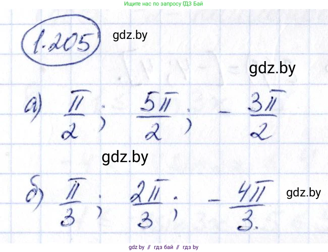 Алгебра, 10 класс Учебник, авторы: Арефьева Ирина Глебовна, Пирютко Ольга Николаевна, издательство Народная асвета, Минск, 2019, голубого цвета, страница 71, номер 1.205, Решение