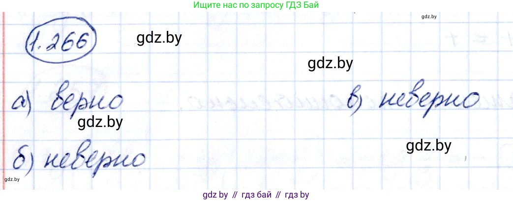 Алгебра, 10 класс Учебник, авторы: Арефьева Ирина Глебовна, Пирютко Ольга Николаевна, издательство Народная асвета, Минск, 2019, голубого цвета, страница 83, номер 1.266, Решение