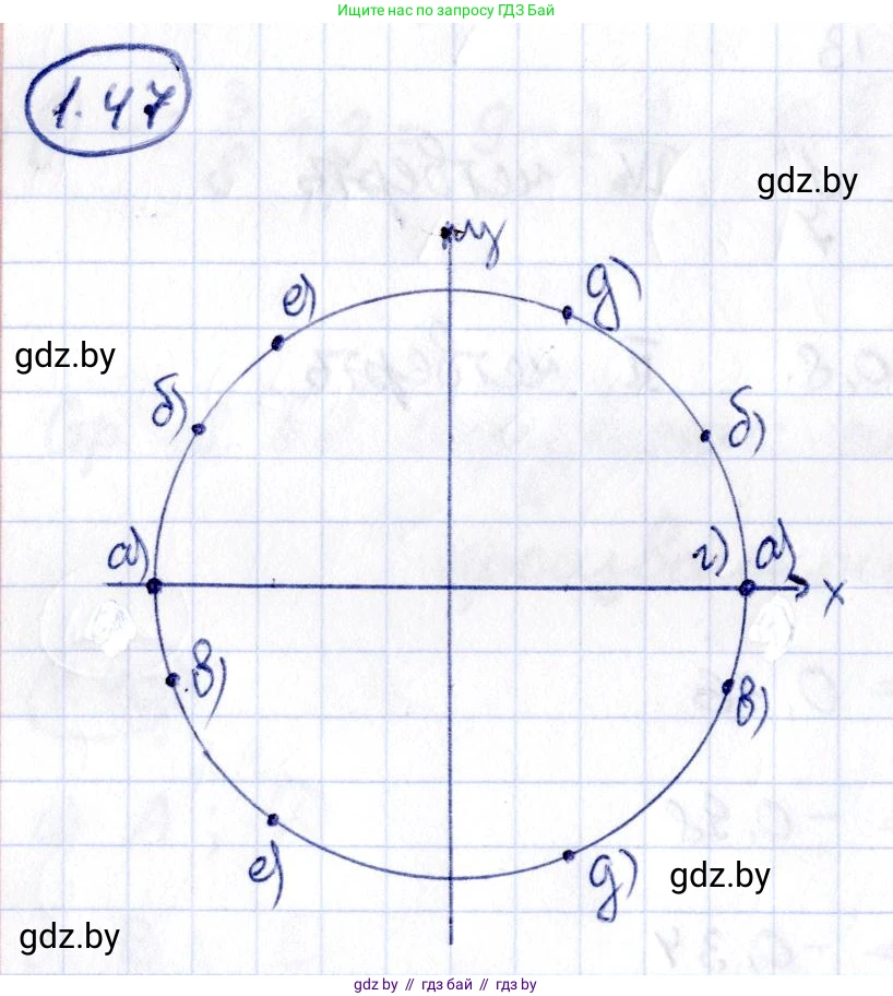 Алгебра, 10 класс Учебник, авторы: Арефьева Ирина Глебовна, Пирютко Ольга Николаевна, издательство Народная асвета, Минск, 2019, голубого цвета, страница 28, номер 1.47, Решение