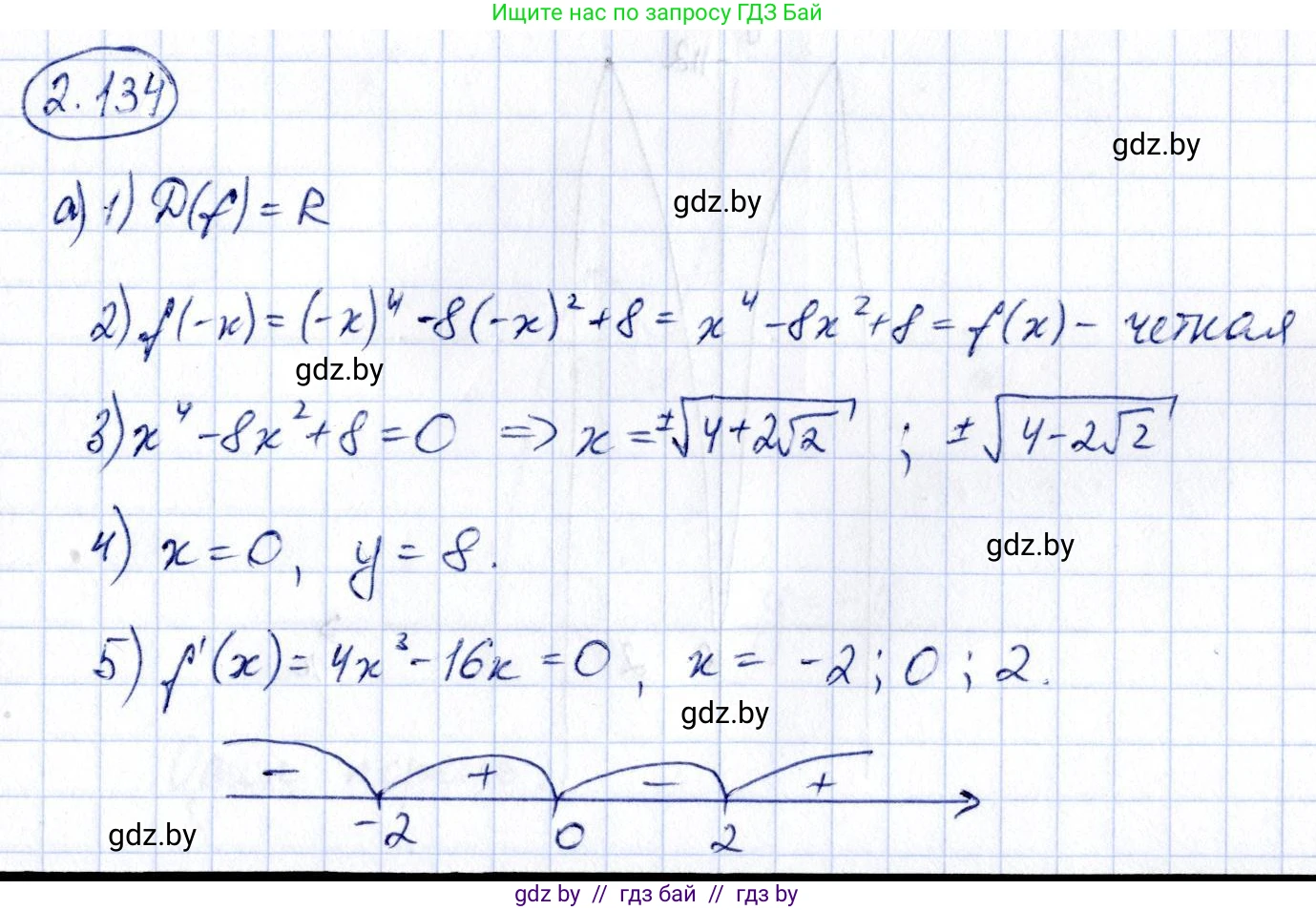 Алгебра, 10 класс Учебник, авторы: Арефьева Ирина Глебовна, Пирютко Ольга Николаевна, издательство Народная асвета, Минск, 2019, голубого цвета, страница 263, номер 3.134, Решение