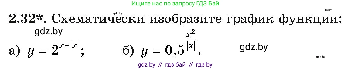 Алгебра, 11 класс Учебник, авторы: Арефьева Ирина Глебовна, Пирютко Ольга Николаевна, издательство Народная асвета, Минск, 2020, бирюзового цвета, страница 55, номер 2.32, Условие