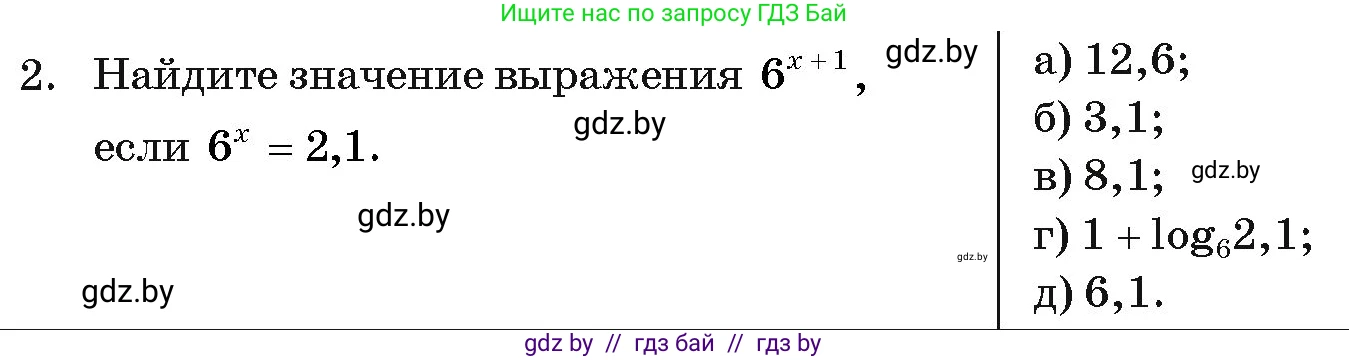 Алгебра, 11 класс Учебник, авторы: Арефьева Ирина Глебовна, Пирютко Ольга Николаевна, издательство Народная асвета, Минск, 2020, бирюзового цвета, страница 248, номер 2, Условие