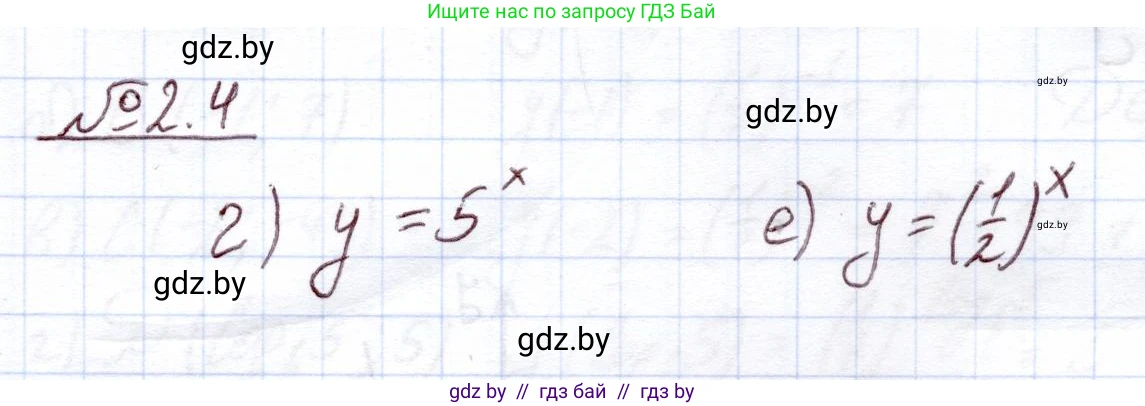 Алгебра, 11 класс Учебник, авторы: Арефьева Ирина Глебовна, Пирютко Ольга Николаевна, издательство Народная асвета, Минск, 2020, бирюзового цвета, страница 52, номер 2.4, Решение