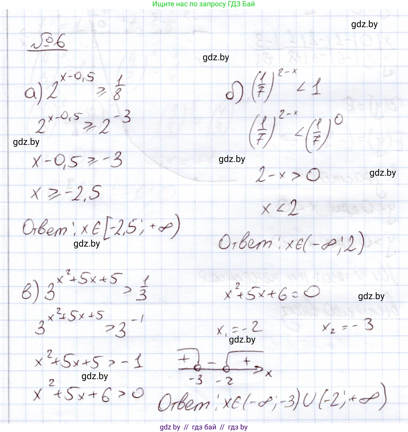 Алгебра, 11 класс Учебник, авторы: Арефьева Ирина Глебовна, Пирютко Ольга Николаевна, издательство Народная асвета, Минск, 2020, бирюзового цвета, страница 99, номер 6, Решение