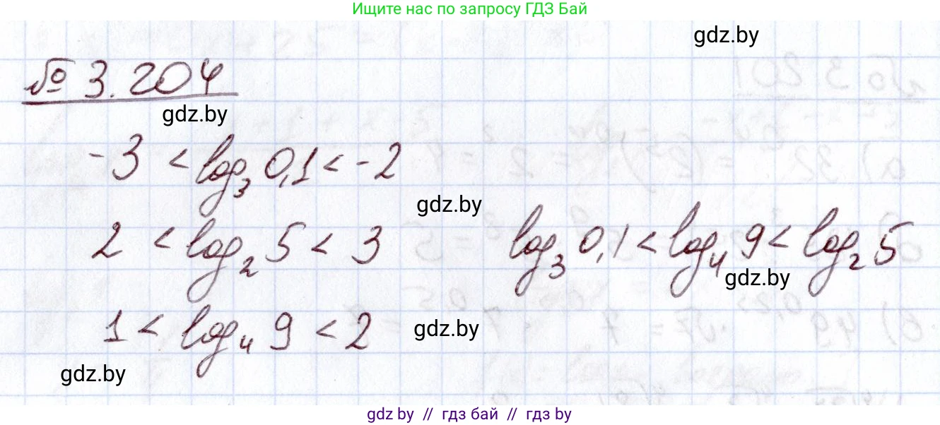 Алгебра, 11 класс Учебник, авторы: Арефьева Ирина Глебовна, Пирютко Ольга Николаевна, издательство Народная асвета, Минск, 2020, бирюзового цвета, страница 145, номер 3.204, Решение