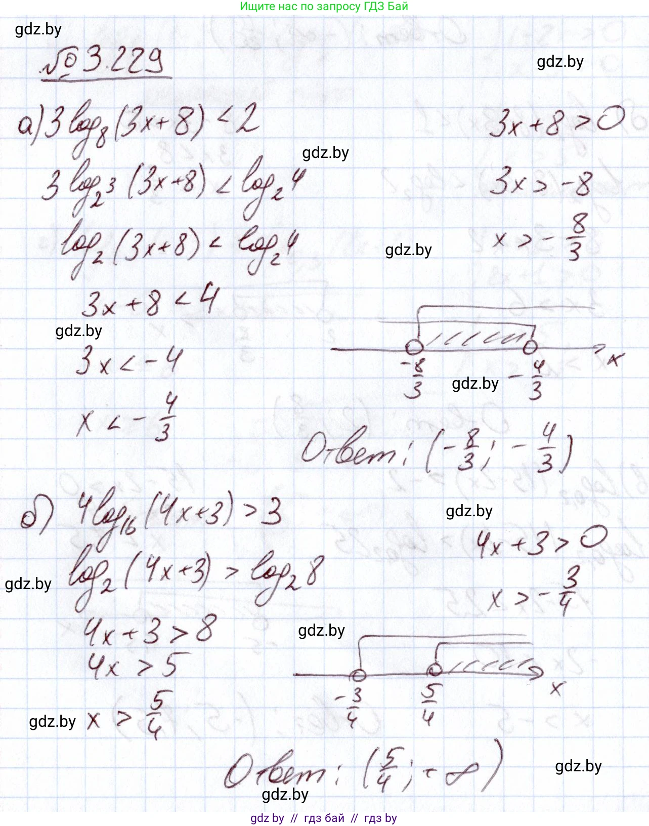 Алгебра, 11 класс Учебник, авторы: Арефьева Ирина Глебовна, Пирютко Ольга Николаевна, издательство Народная асвета, Минск, 2020, бирюзового цвета, страница 156, номер 3.229, Решение
