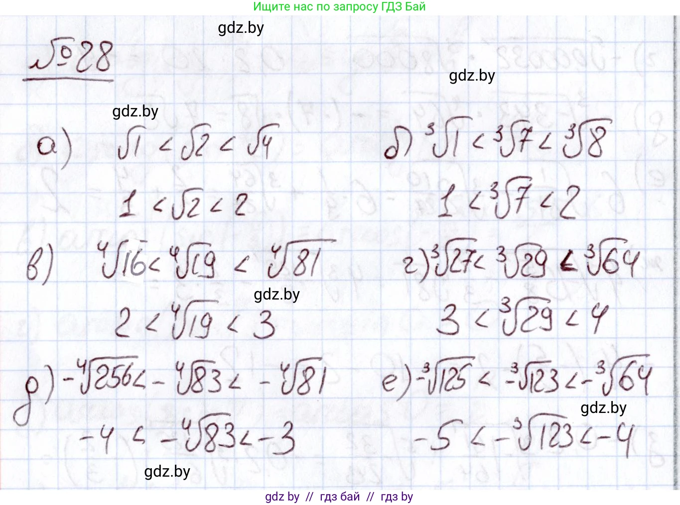 Алгебра, 11 класс Учебник, авторы: Арефьева Ирина Глебовна, Пирютко Ольга Николаевна, издательство Народная асвета, Минск, 2020, бирюзового цвета, страница 169, номер 28, Решение