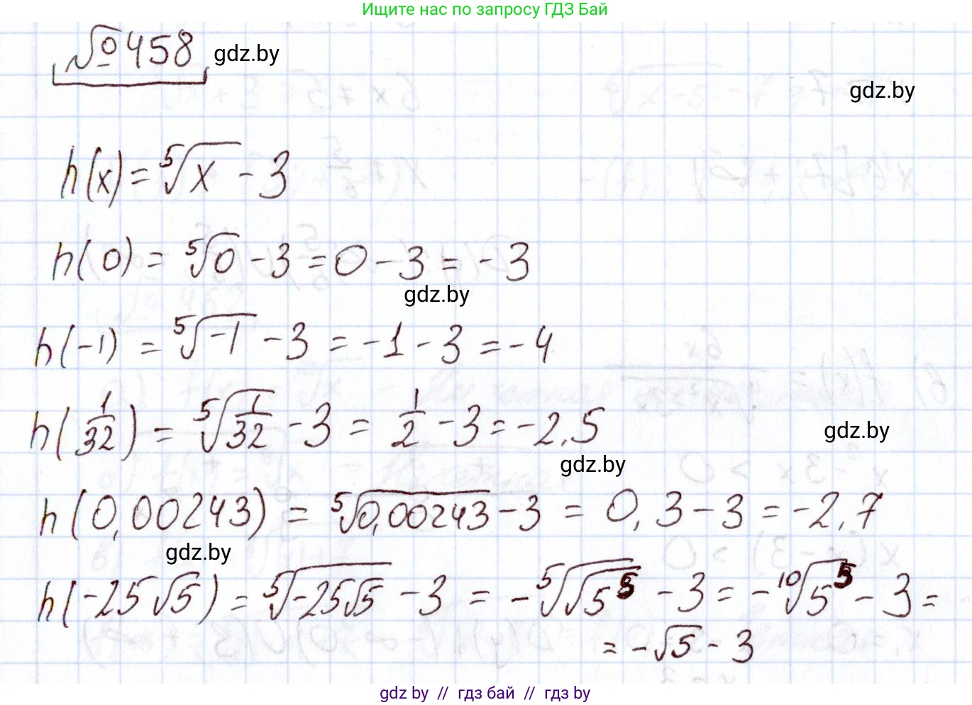Алгебра, 11 класс Учебник, авторы: Арефьева Ирина Глебовна, Пирютко Ольга Николаевна, издательство Народная асвета, Минск, 2020, бирюзового цвета, страница 227, номер 458, Решение