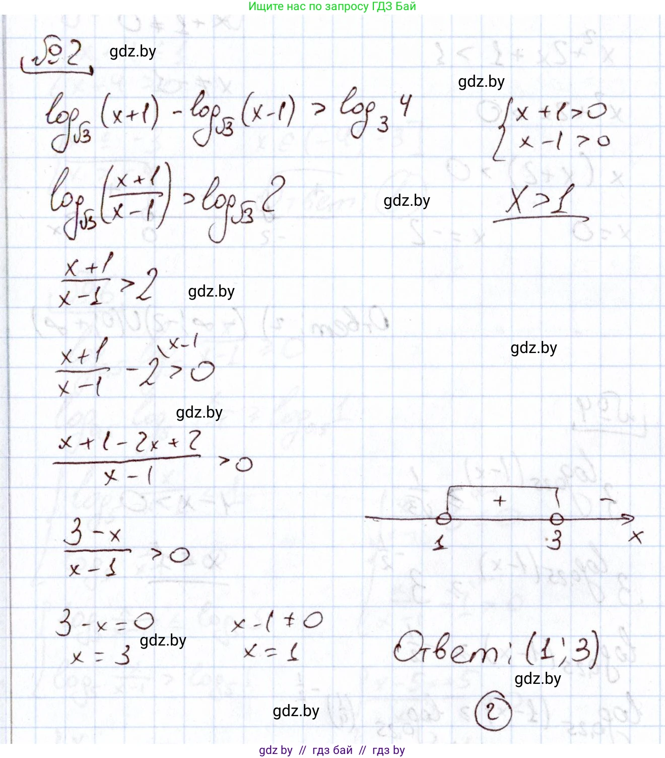 Алгебра, 11 класс Учебник, авторы: Арефьева Ирина Глебовна, Пирютко Ольга Николаевна, издательство Народная асвета, Минск, 2020, бирюзового цвета, страница 258, номер 2, Решение