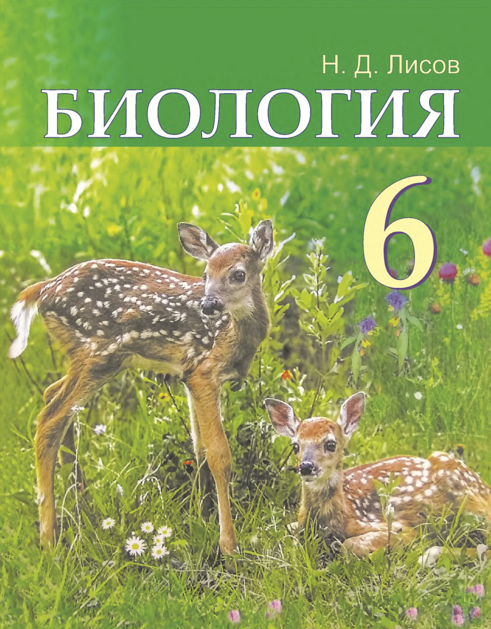 Биология, 6 класс Учебник, автор: Лисов Николай Дмитриевич, издательство Народная асвета, Минск, 2021, зелёного цвета