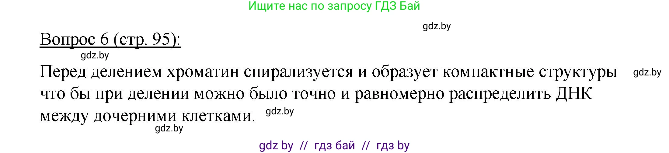 Биология, 11 класс Учебник, авторы: Дашков Максим Леонидович, Песнякевич Александр Георгиевич, Головач Алексей Михайлович, издательство Народная асвета, Минск, 2021, голубого цвета, страница 95, номер 6, Решение