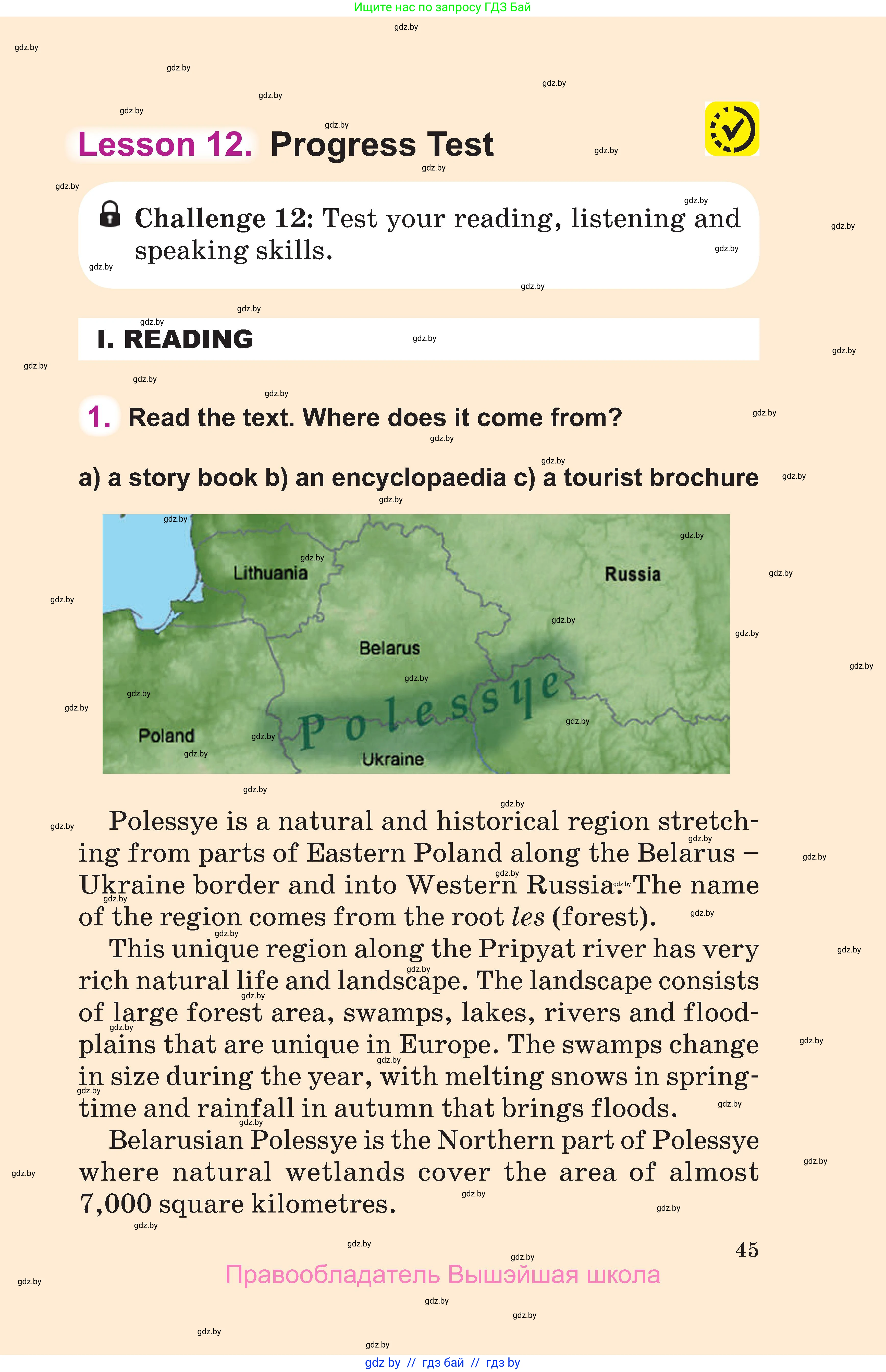 Английский язык (english), 6 класс Учебник, авторы: Демченко Наталья Валентиновна, Севрюкова Татьяна Юрьевна, Юхнель Наталья Валентиновна, Наумова Елена Георгиевна, Рыбалко О Н, Манешина А В, Маслёнченко Н А, издательство Вышэйшая школа, Минск, 2018, красного цвета, Часть 2, страница 45