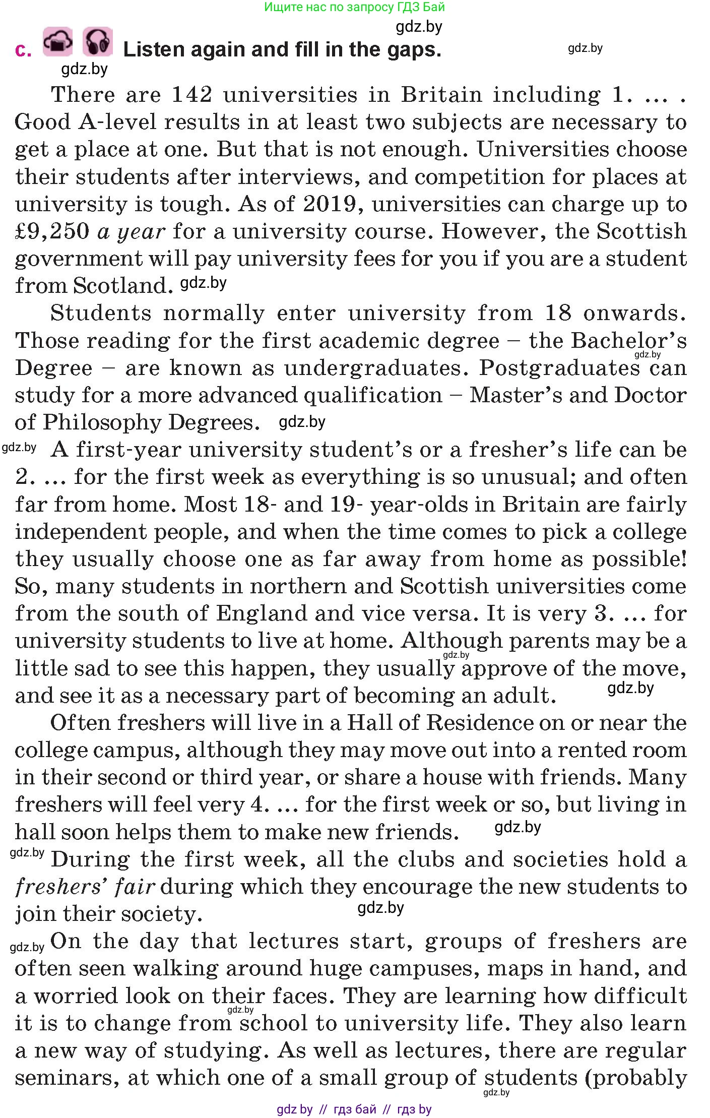 Английский язык (english), 10 класс Учебник (Student's book), авторы: Демченко Наталья Валентиновна, Юхнель Наталья Валентиновна, Севрюкова Татьяна Юрьевна, Бушуева Эдите Владиславовна, Лапицкая Людмила Михайловна (Lapitskaya Ludmila), издательство Вышэйшая школа, Минск, 2021, голубого цвета, Часть ( Part) 1, страница 73, номер 2, Условие (продолжение 2)