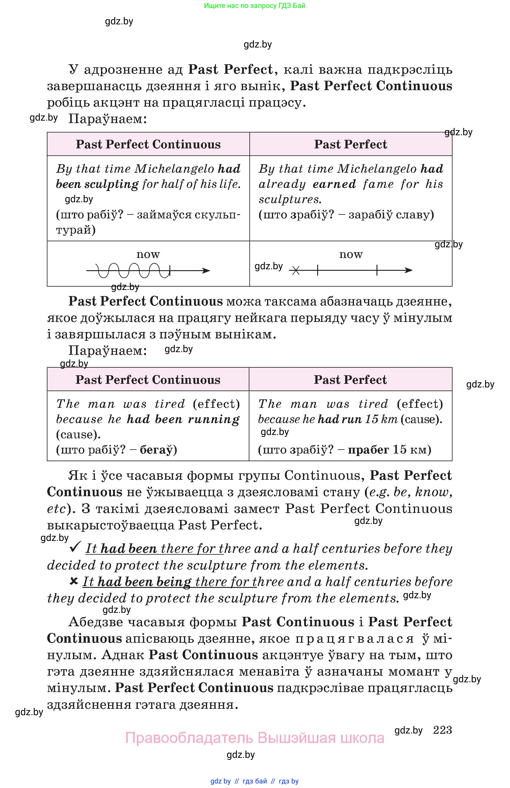 Английский язык (english), 10 класс Учебник (Student's book), авторы: Демченко Наталья Валентиновна, Юхнель Наталья Валентиновна, Севрюкова Татьяна Юрьевна, Бушуева Эдите Владиславовна, Лапицкая Людмила Михайловна (Lapitskaya Ludmila), издательство Вышэйшая школа, Минск, 2021, голубого цвета, страница 223