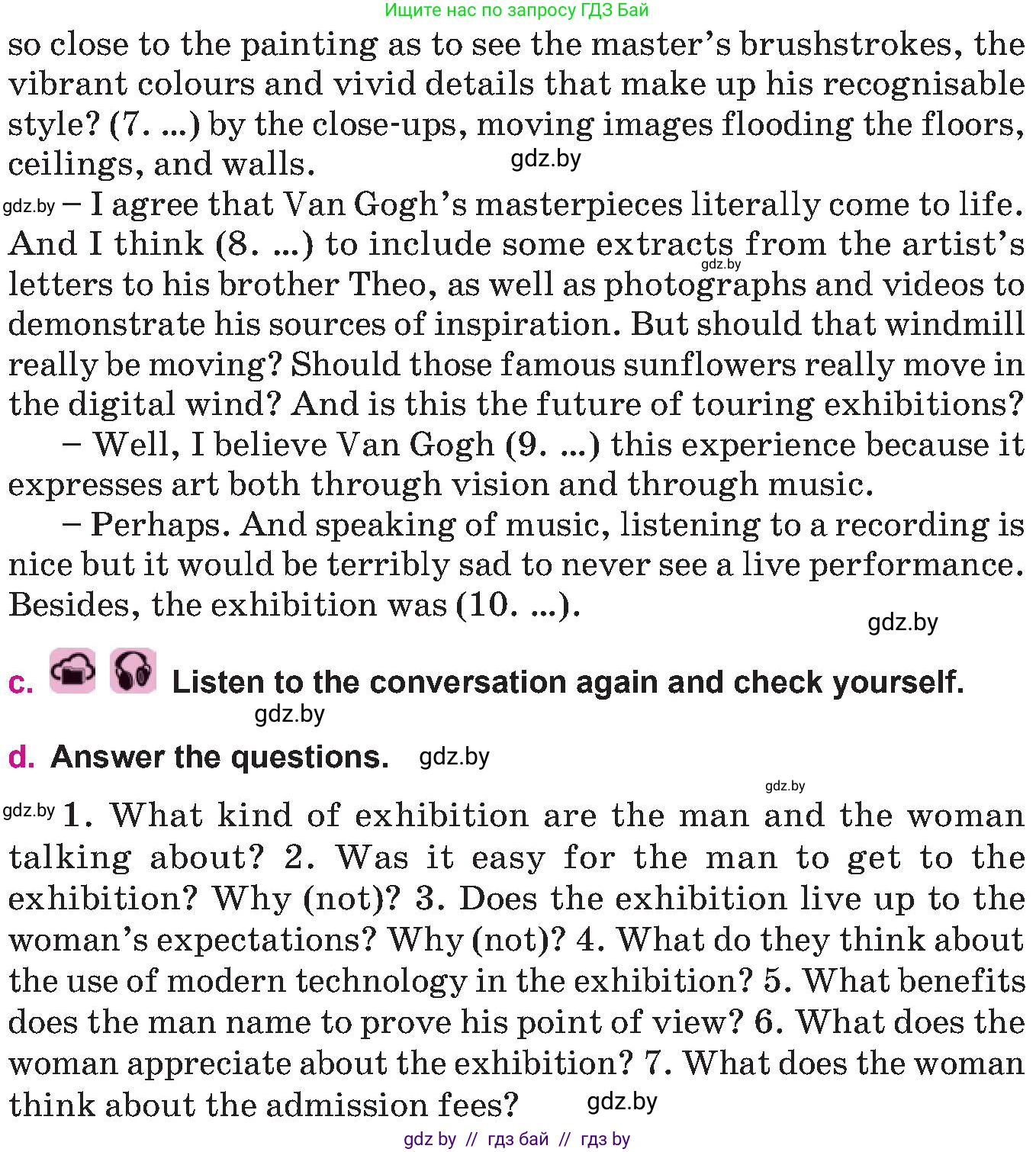 Английский язык (english), 10 класс Учебник (Student's book), авторы: Демченко Наталья Валентиновна, Юхнель Наталья Валентиновна, Севрюкова Татьяна Юрьевна, Бушуева Эдите Владиславовна, Лапицкая Людмила Михайловна (Lapitskaya Ludmila), издательство Вышэйшая школа, Минск, 2021, голубого цвета, Часть ( Part) 2, страница 28, номер 3, Условие (продолжение 2)