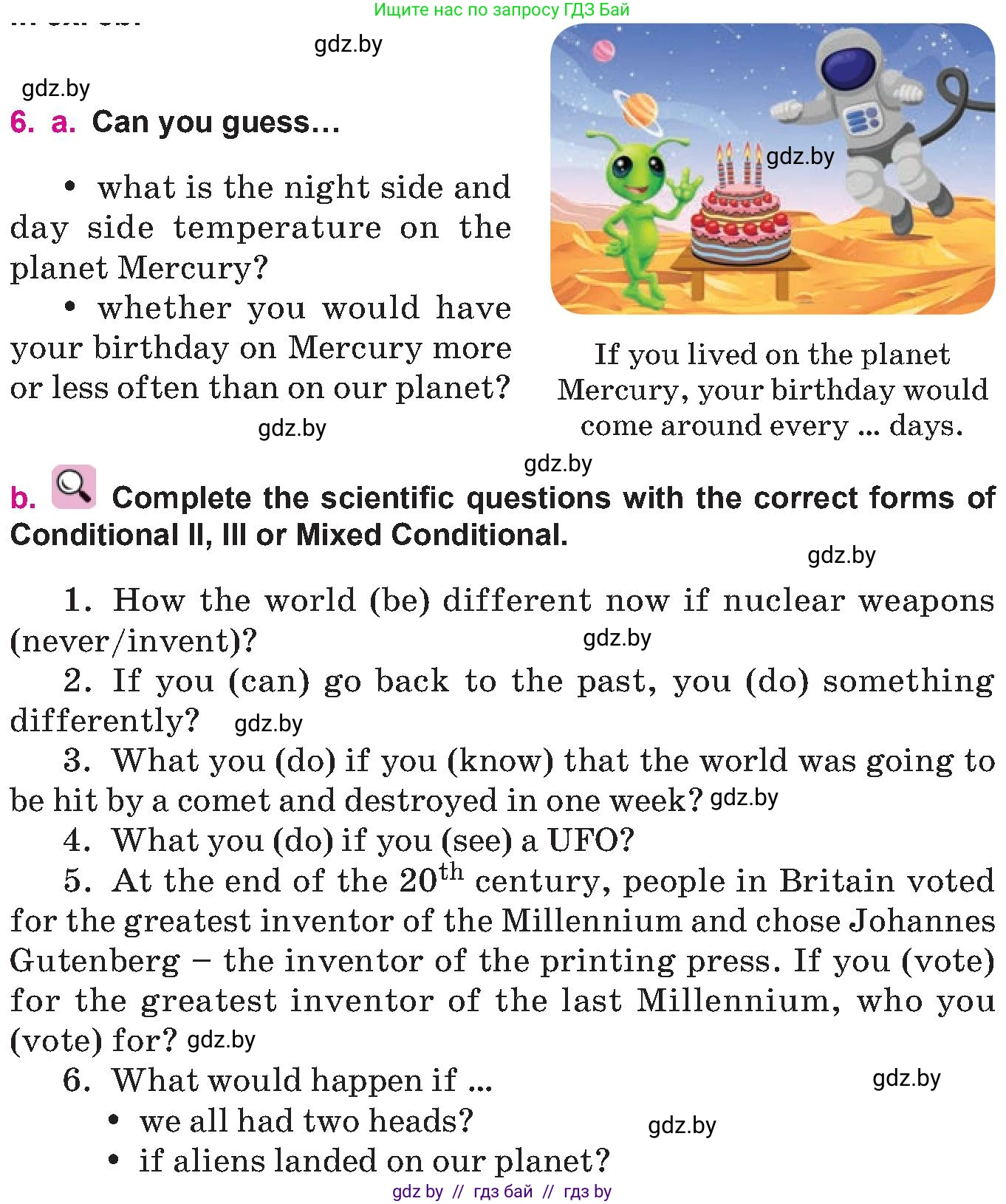 Английский язык (english), 10 класс Учебник (Student's book), авторы: Демченко Наталья Валентиновна, Юхнель Наталья Валентиновна, Севрюкова Татьяна Юрьевна, Бушуева Эдите Владиславовна, Лапицкая Людмила Михайловна (Lapitskaya Ludmila), издательство Вышэйшая школа, Минск, 2021, голубого цвета, Часть ( Part) 2, страница 72, номер 6, Условие