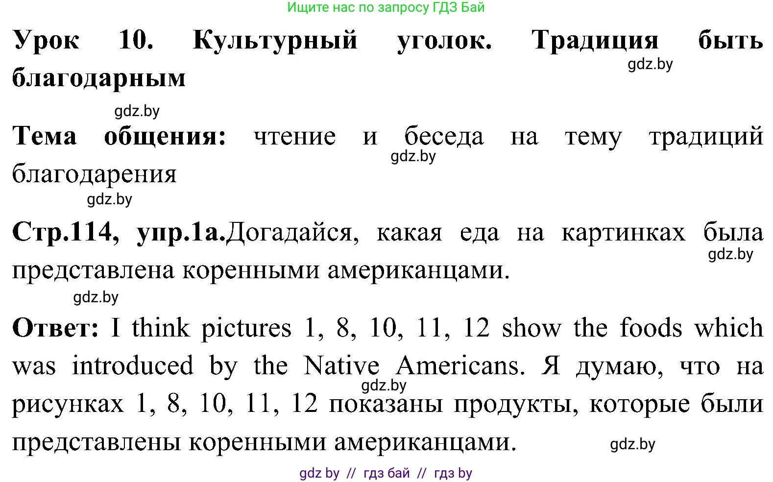Английский язык (english), 10 класс Учебник (Student's book), авторы: Демченко Наталья Валентиновна, Юхнель Наталья Валентиновна, Севрюкова Татьяна Юрьевна, Бушуева Эдите Владиславовна, Лапицкая Людмила Михайловна (Lapitskaya Ludmila), издательство Вышэйшая школа, Минск, 2021, голубого цвета, Часть ( Part) 1, страница 114, номер 1, Решение