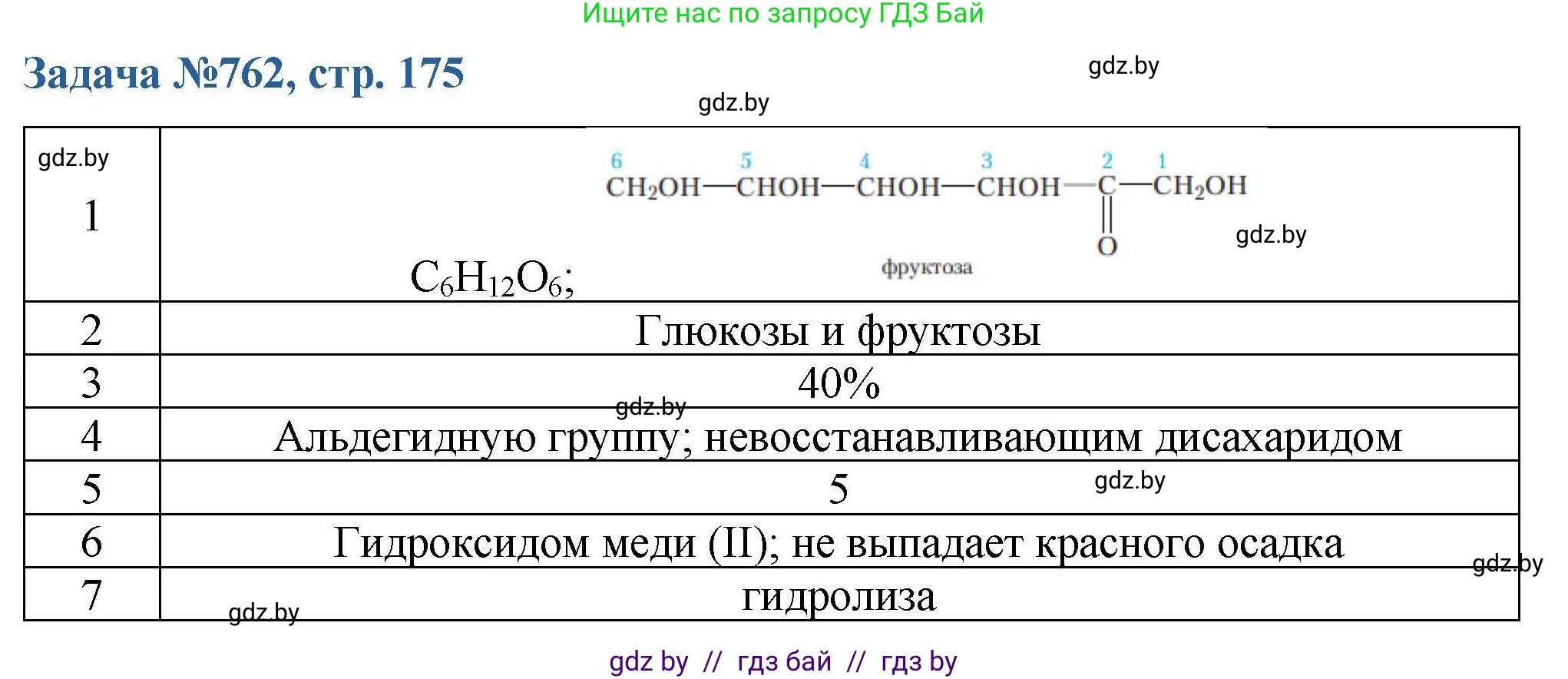 Химия, 10 класс Сборник задач, авторы: Матулис Вадим Эдвардович, Матулис Виталий Эдвардович, Колевич Татьяна Александровна, издательство Национальный институт образования, Минск, 2021, страница 175, номер 762, Решение