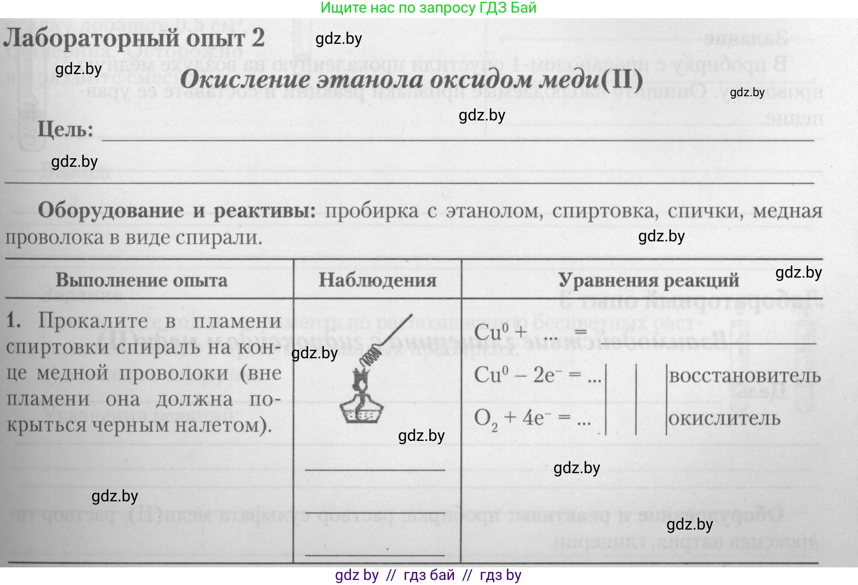 Химия, 10 класс Тетрадь для практических работ, автор: Борушко Ирина Ивановна, издательство Сэр-Вит, Минск, 2021, розового цвета, Часть 2, страница 3, Условие