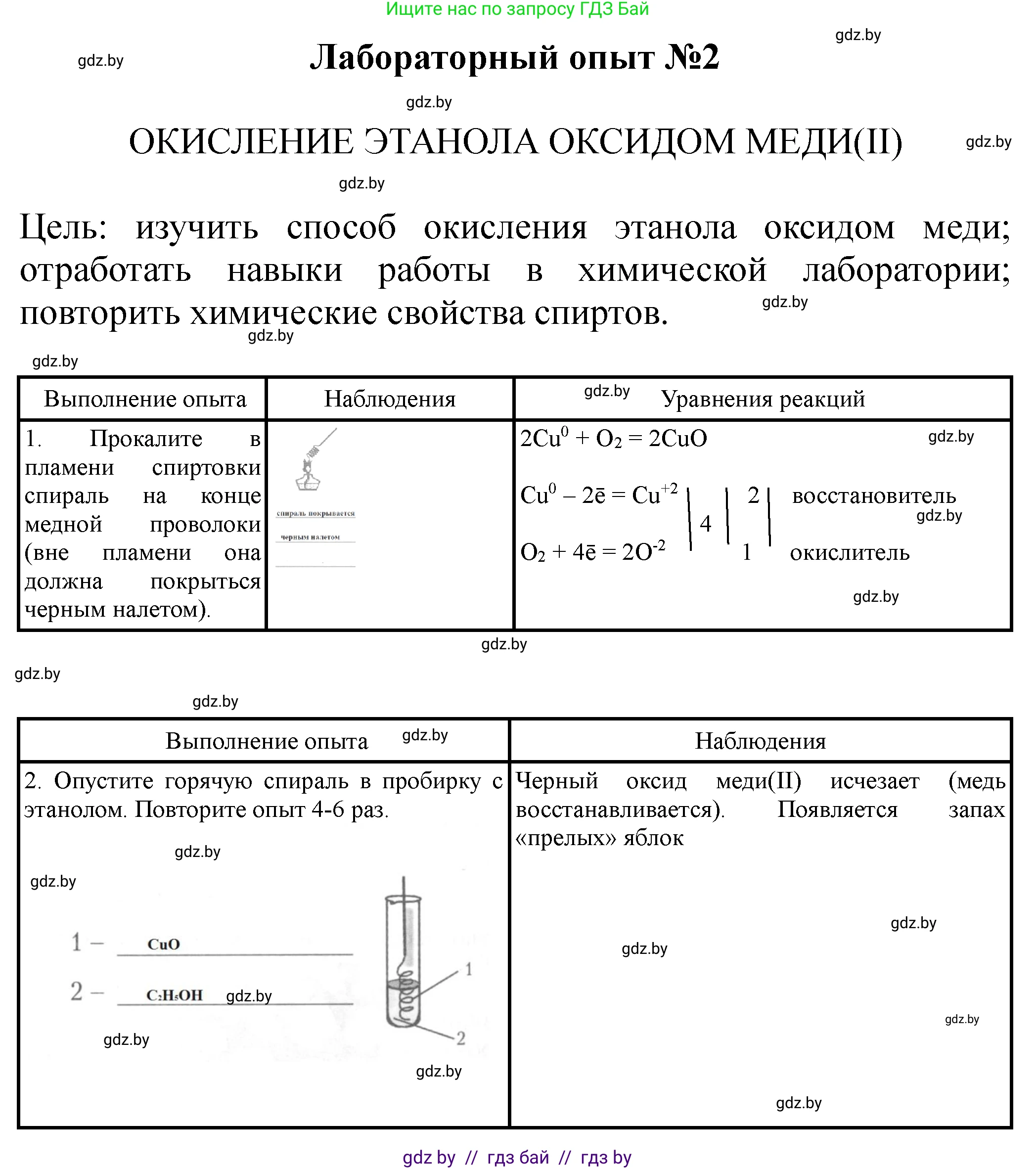 Химия, 10 класс Тетрадь для практических работ, автор: Борушко Ирина Ивановна, издательство Сэр-Вит, Минск, 2021, розового цвета, Часть 2, страница 3, Решение