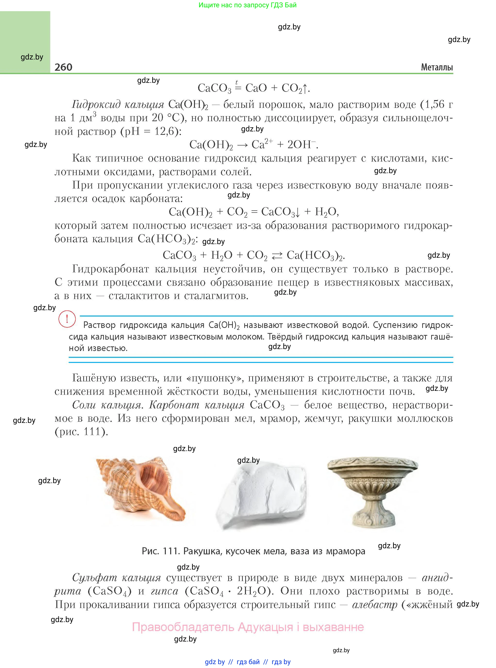 Химия, 11 класс Учебник, авторы: Мычко Дмитрий Иванович, Прохоревич Константин Николаевич, Борушко Ирина Ивановна, издательство Адукацыя i выхаванне, Минск, 2021, зелёного цвета, страница 260