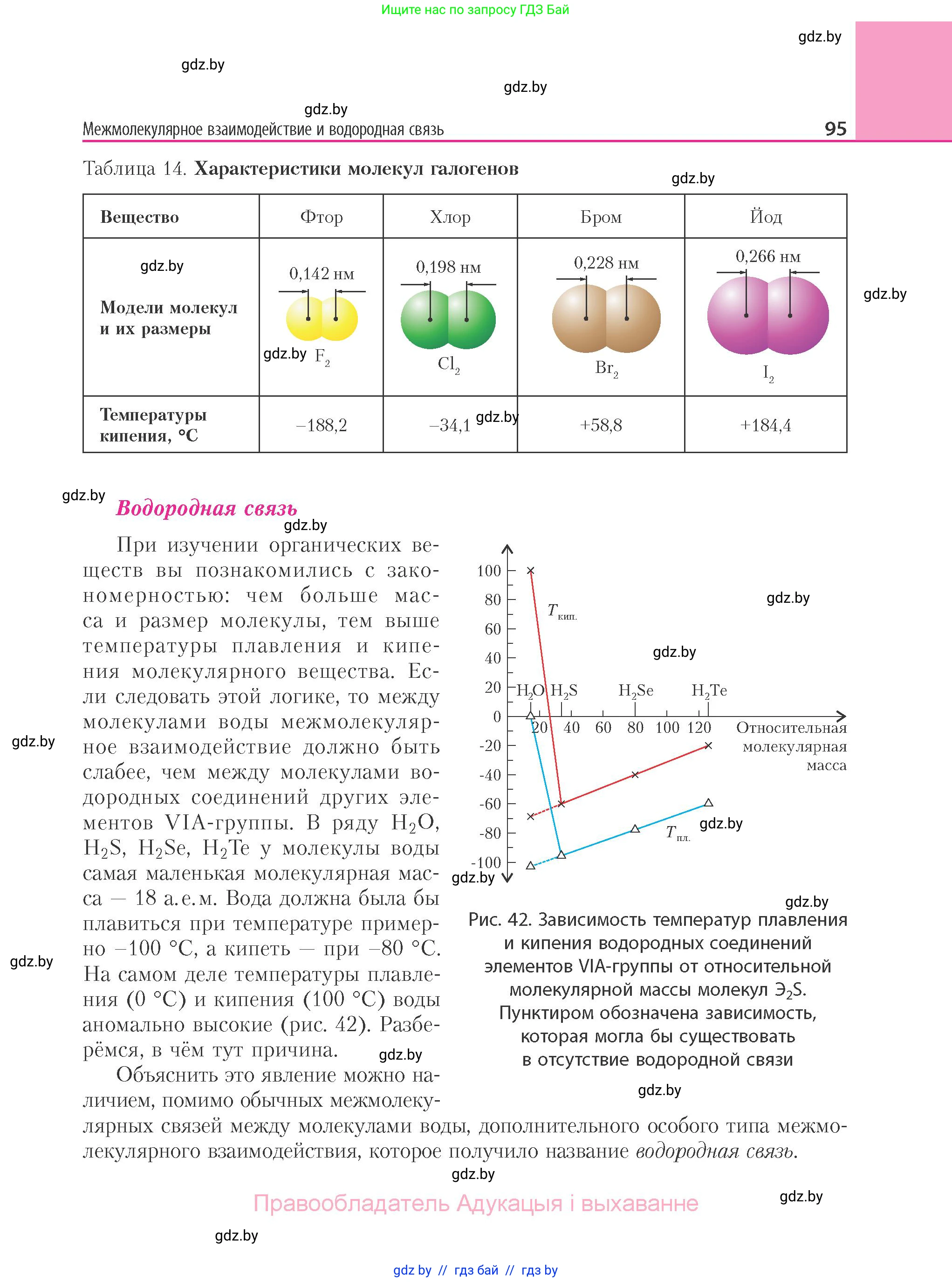 Химия, 11 класс Учебник, авторы: Мычко Дмитрий Иванович, Прохоревич Константин Николаевич, Борушко Ирина Ивановна, издательство Адукацыя i выхаванне, Минск, 2021, зелёного цвета, страница 95