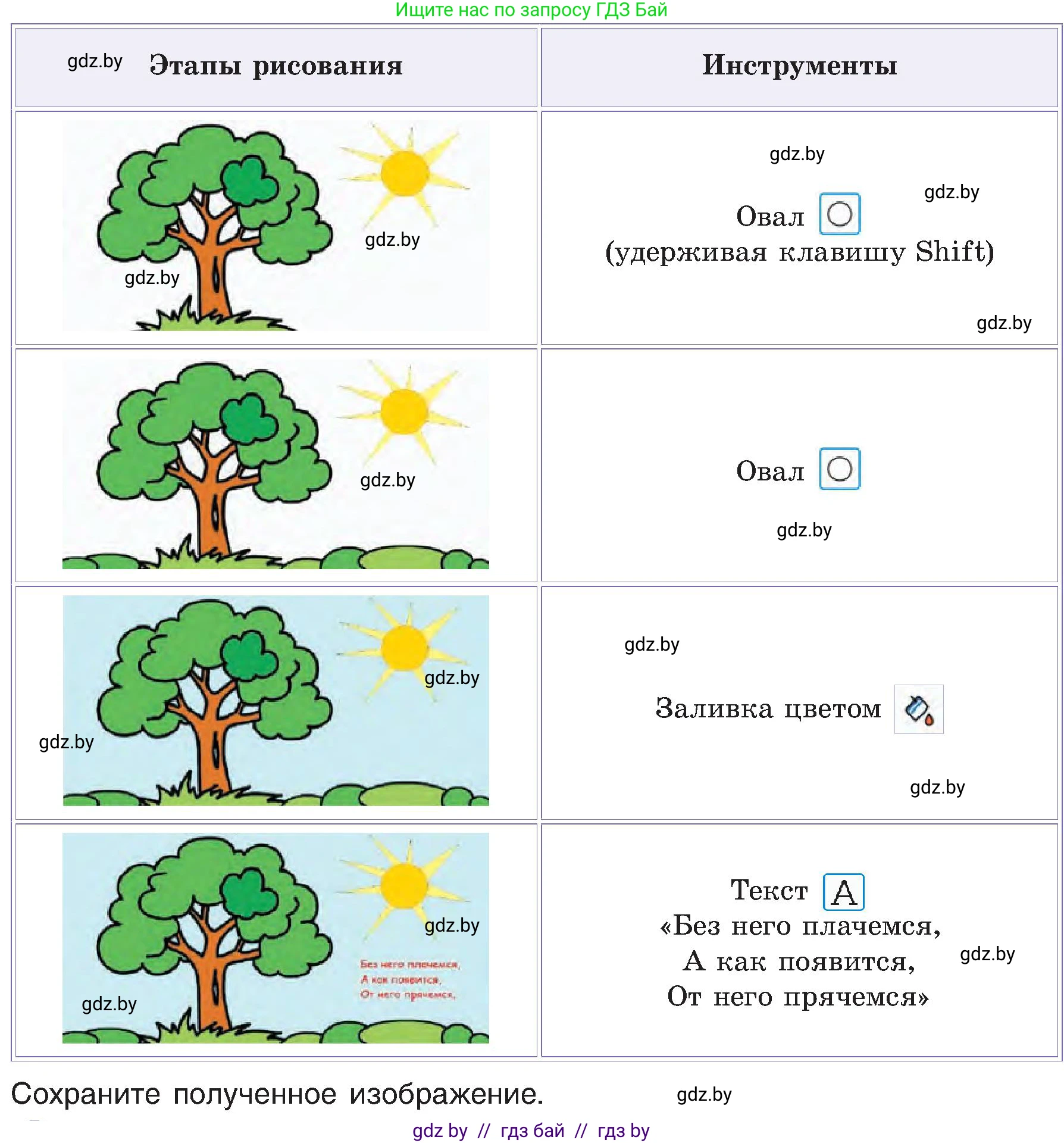 Информатика, 6 класс Учебник, авторы: Котов Владимир Михайлович, Макарова Нина Петровна, Лапо Анжелика Ивановна, Войтехович Елена Николаевна, издательство Народная асвета, Минск, 2024, бирюзового цвета, страница 48, номер 3, Условие (продолжение 2)
