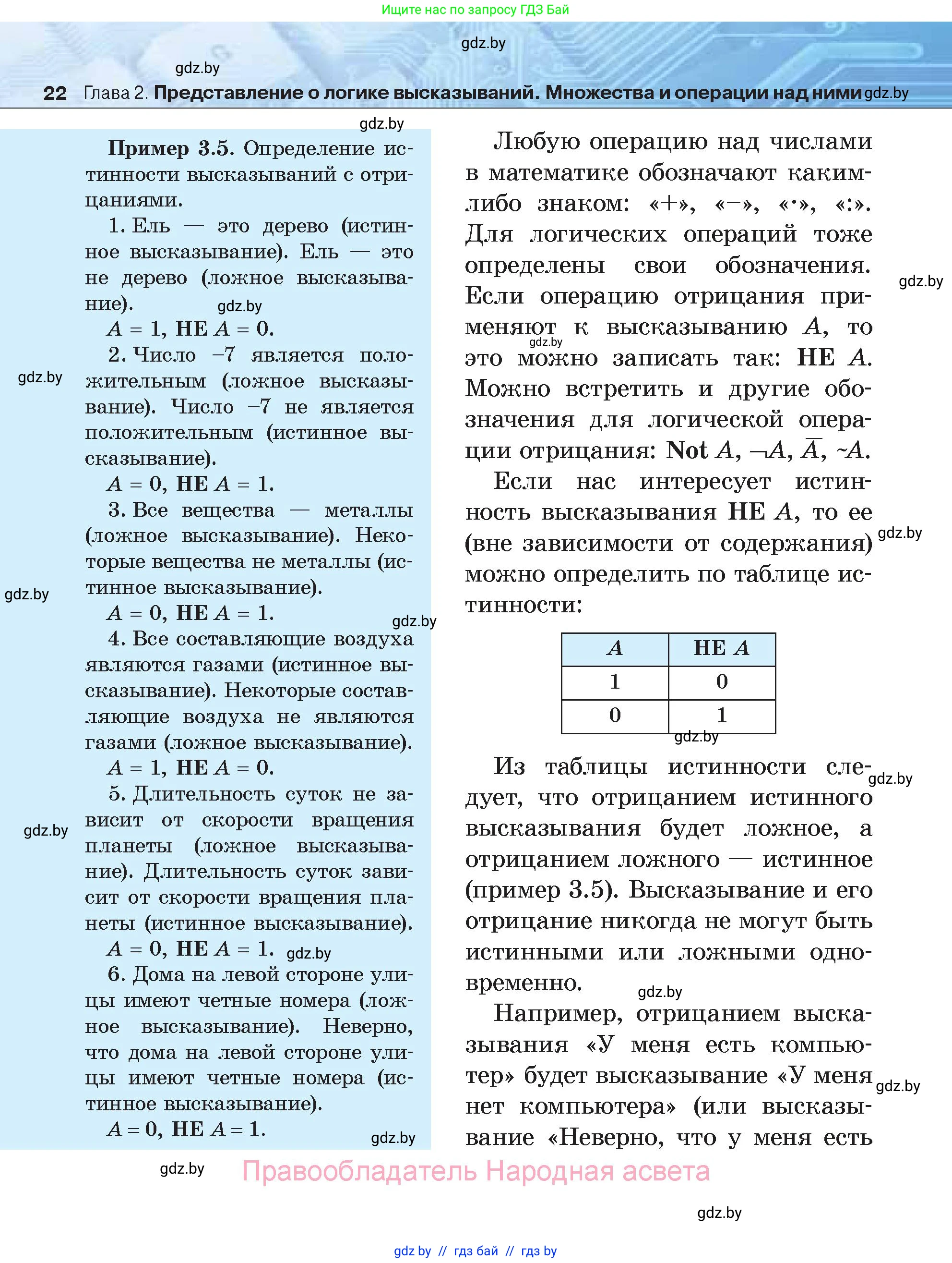 Информатика, 7 класс Учебник, авторы: Котов Владимир Михайлович, Лапо Анжелика Ивановна, Войтехович Елена Николаевна, издательство Народная асвета, Минск, 2017, страница 22