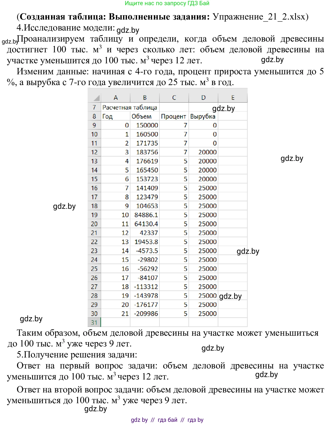 Информатика, 9 класс Учебник, авторы: Котов Владимир Михайлович, Лапо Анжелика Ивановна, Быкадоров Юрий Александрович, Войтехович Елена Николаевна, издательство Народная асвета, Минск, 2019, голубого цвета, страница 127, номер 2, Решение (продолжение 2)