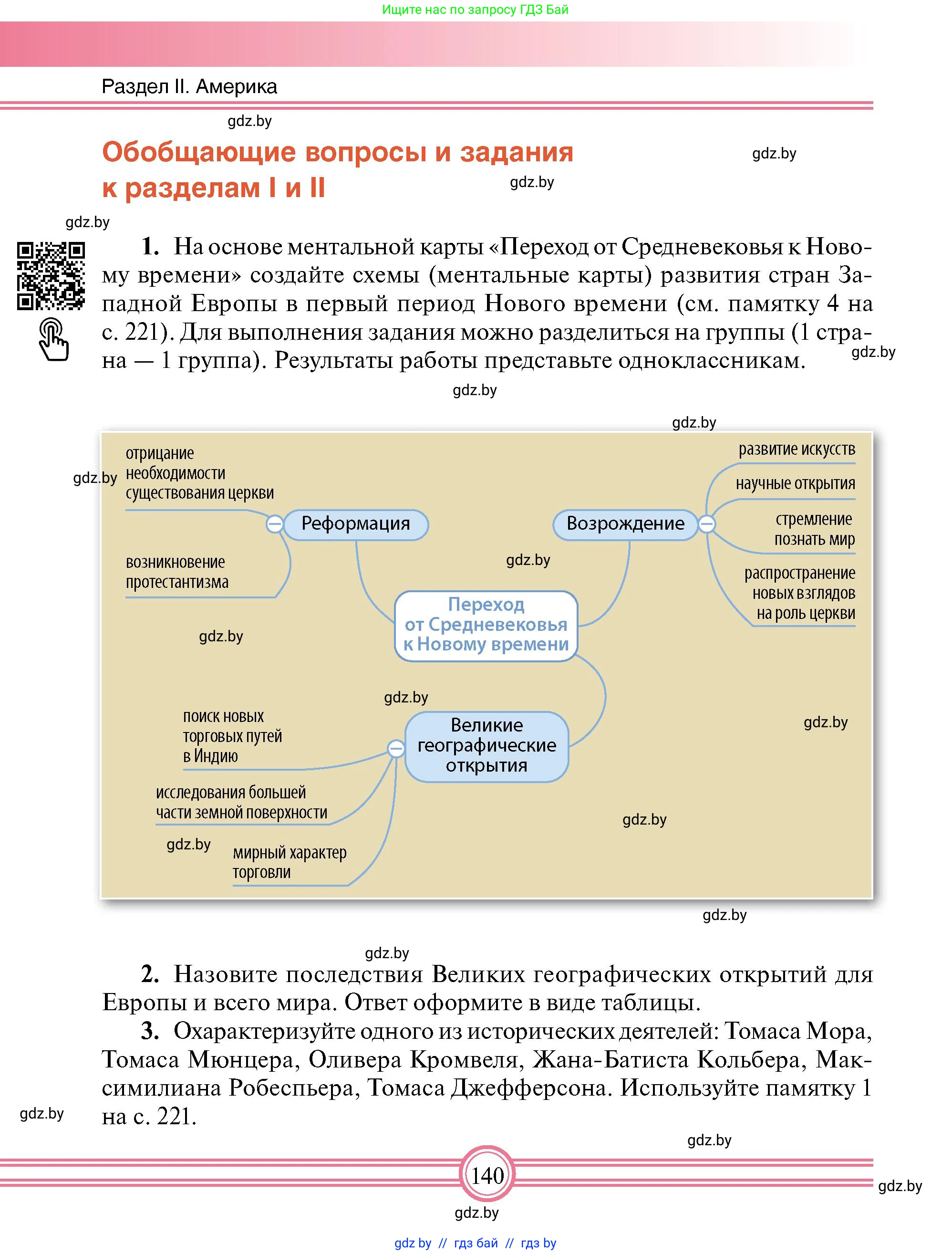 Всемирная история, 7 класс Учебник, авторы: Кошелев Владимир Сергеевич, Кошелева Наталья Владимировна, издательство Издательский центр БГУ, Минск, 2024, красного цвета, страница 140
