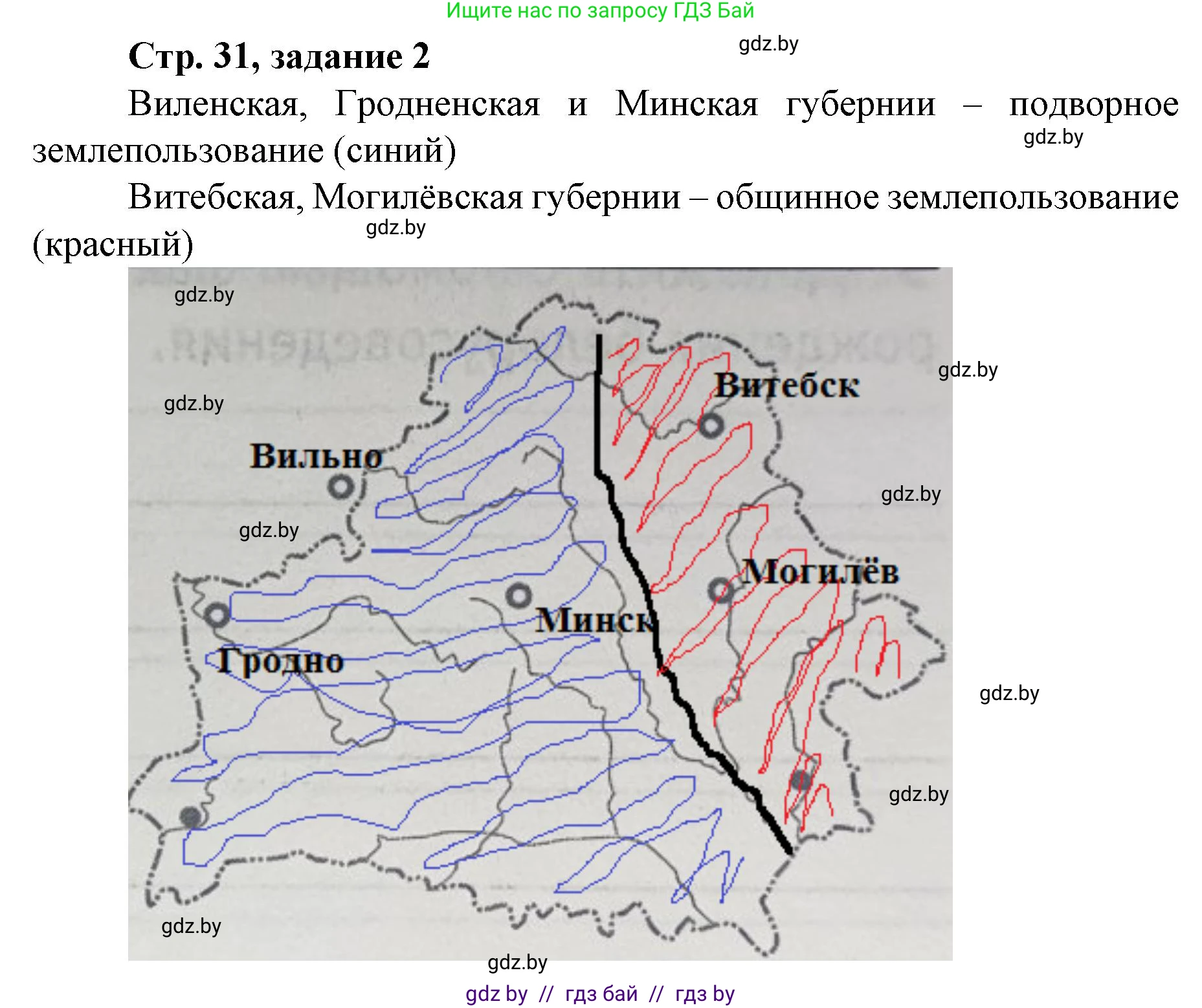 История Беларуси (Гісторыя Беларусі), 8 класс рабочая тетрадь, автор: Панов Сергей Вениаминович, издательство Аверсэв, Минск, 2019, зелёного цвета, страница 31, номер 2, Решение 1