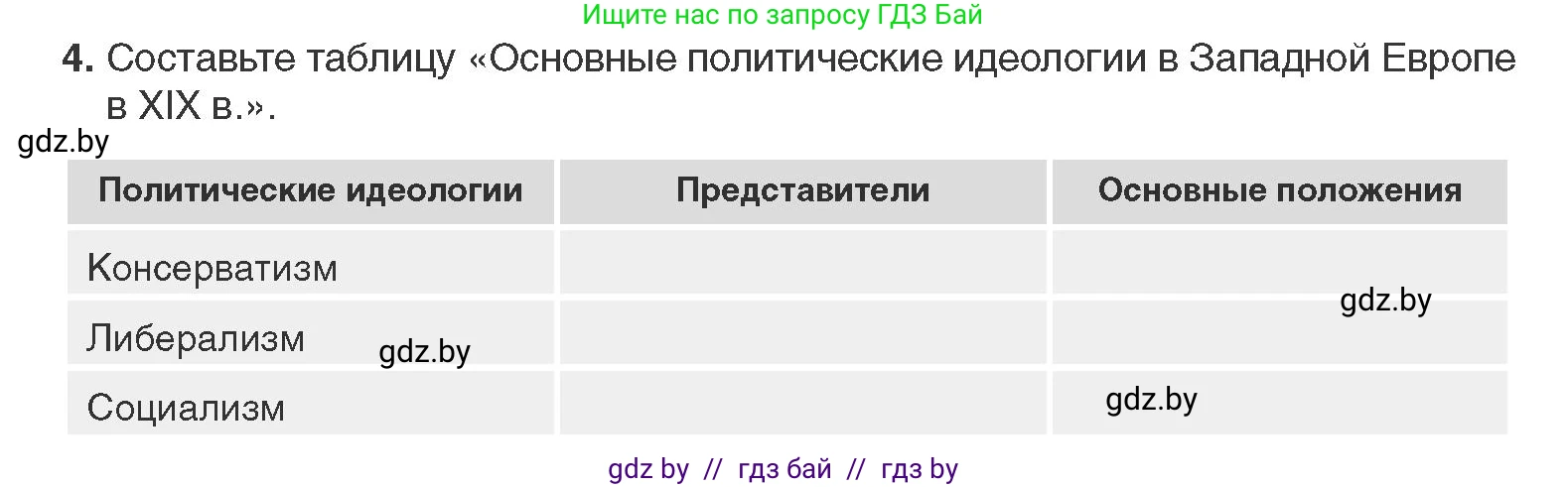 Всемирная история, 11 класс Учебник, авторы: Кошелев Владимир Сергеевич, Кошелева Наталья Владимировна, Краснова Марина Алексеевна, издательство Издательский центр БГУ, Минск, бирюзового цвета, страница 38, номер 4, Условие