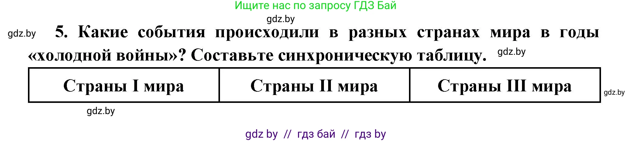 Всемирная история, 11 класс Учебник, авторы: Кошелев Владимир Сергеевич, Кошелева Наталья Владимировна, Краснова Марина Алексеевна, издательство Издательский центр БГУ, Минск, бирюзового цвета, страница 232, номер 5, Решение